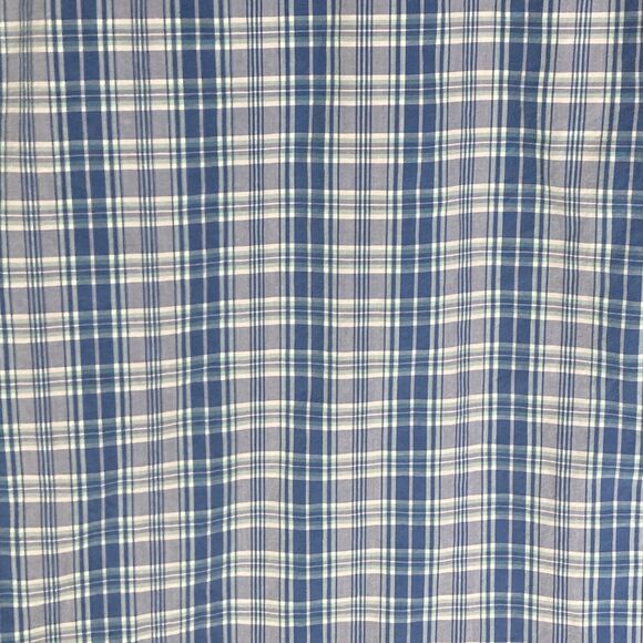 American Eagle Shirt Mens M Blue Lavender Button Down Plaid Long Sleeve Preppy - Picture 4 of 12